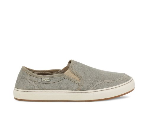 Sanuk Tideline Hemp Slip-on - Sanuk Shoes Mens Grey - Philippines LPXYJZ918